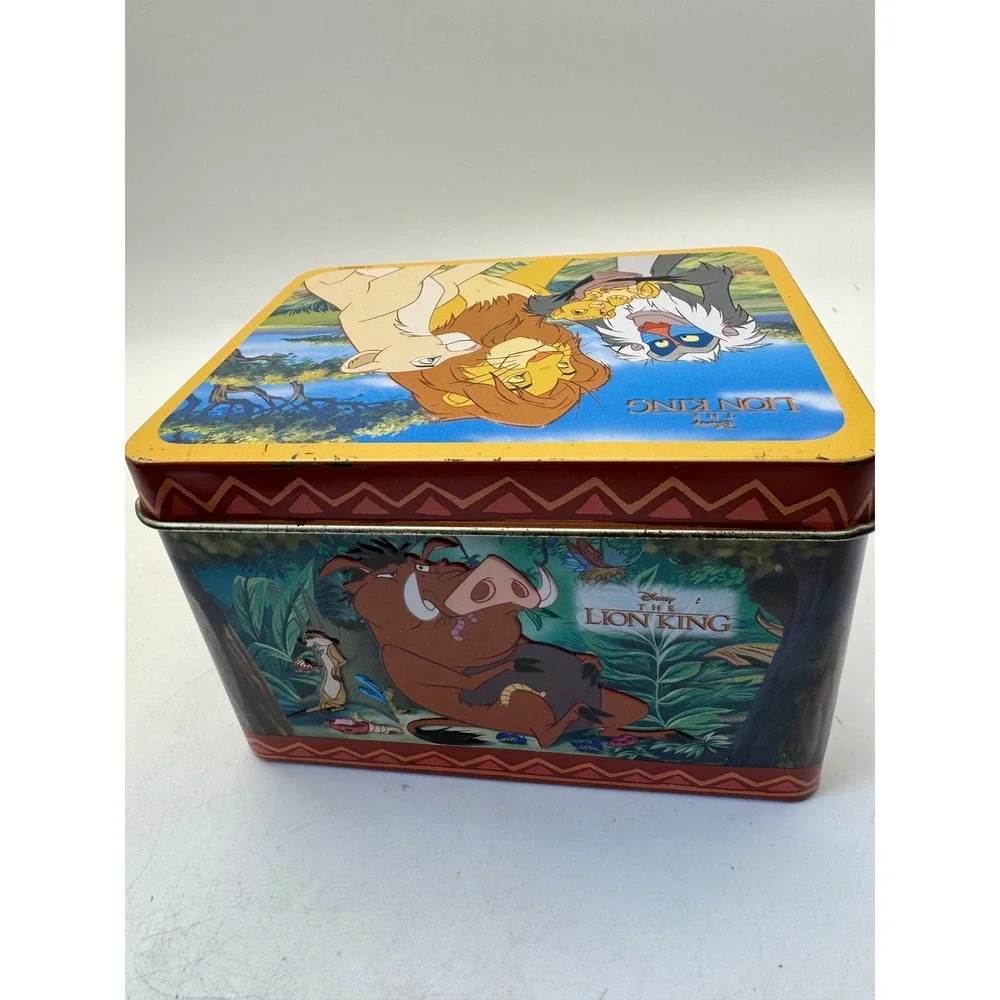 Disney‎ The Lion King Metal Tin box Simba Mufasa Scar Collectible music box